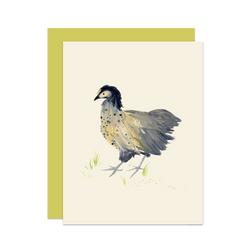 'Briony' Cottage Chicken Card