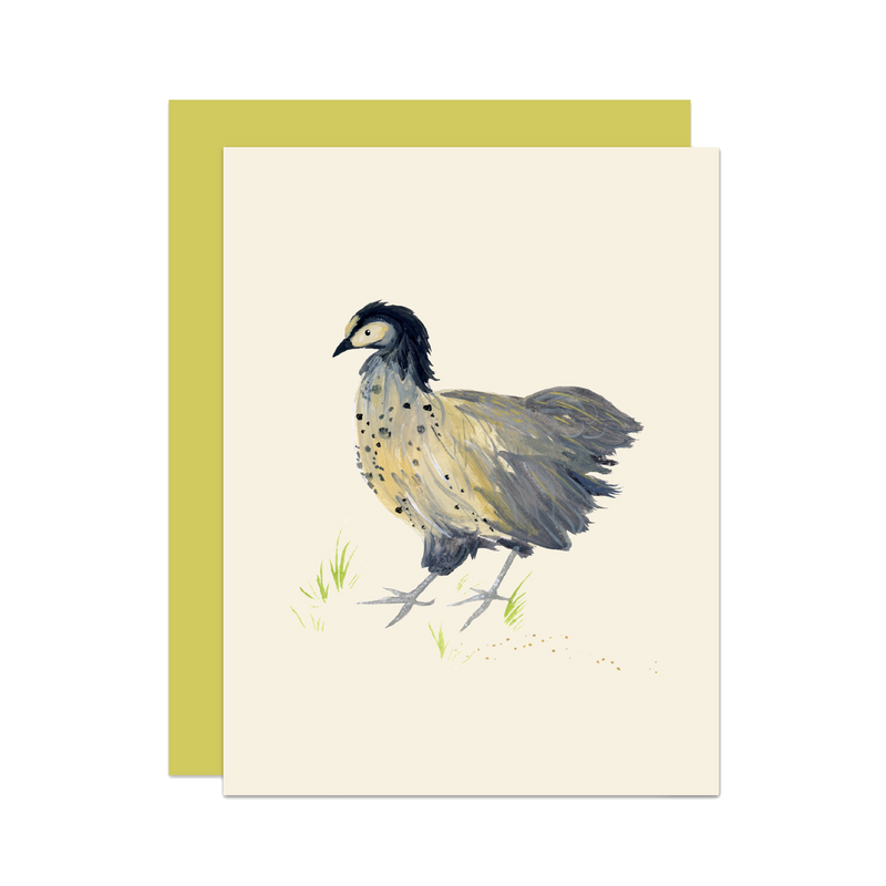 'Briony' Cottage Chicken Card