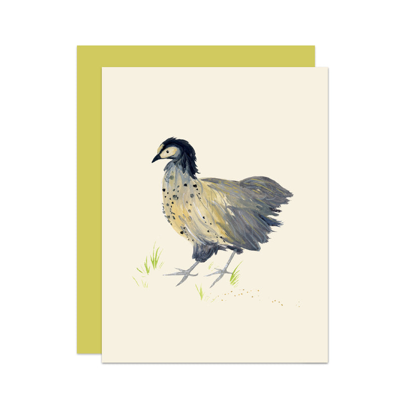 'Briony' Cottage Chicken Card