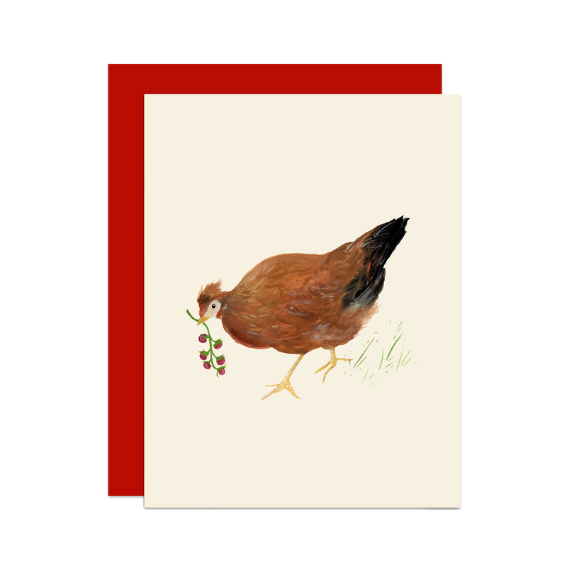 'Ginger' Cottage Chicken Card